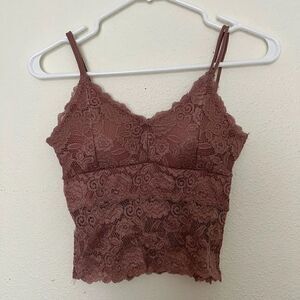New Mix Women Lace Floral Crop Top size S/M